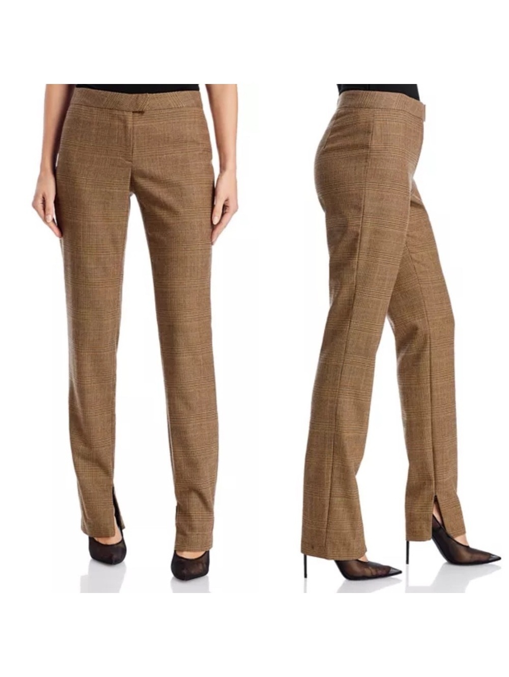 rag & bone Rebecca Glen Plaid Pants in Brown/Beige, Size 2 NEW w/Tag $375